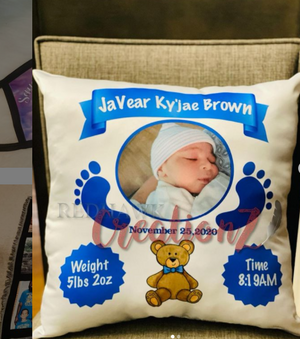 Birth Announcement Pillow