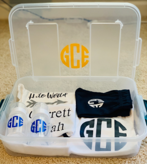 Monogram Baby Gift Kit